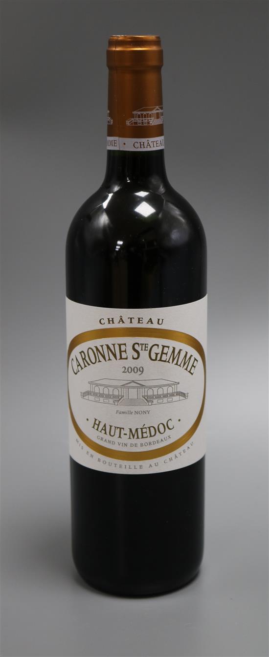 Six bottles of Chateau Caronnes St Gemme - Haut Medoc OCC, 2009